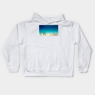 Leafless Tree Ombre Sky Kids Hoodie